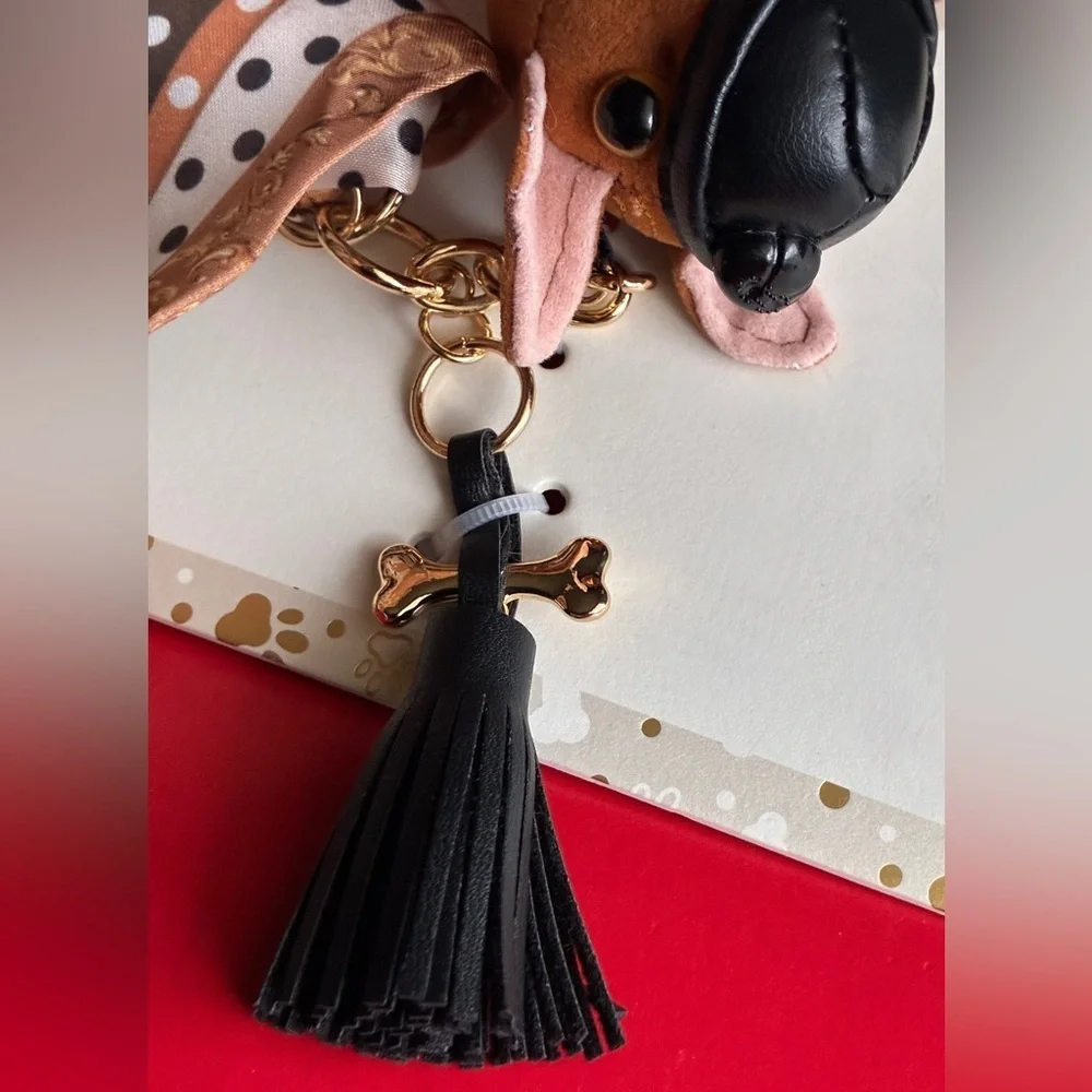 Piper K Brown Dog Key & Card Holder